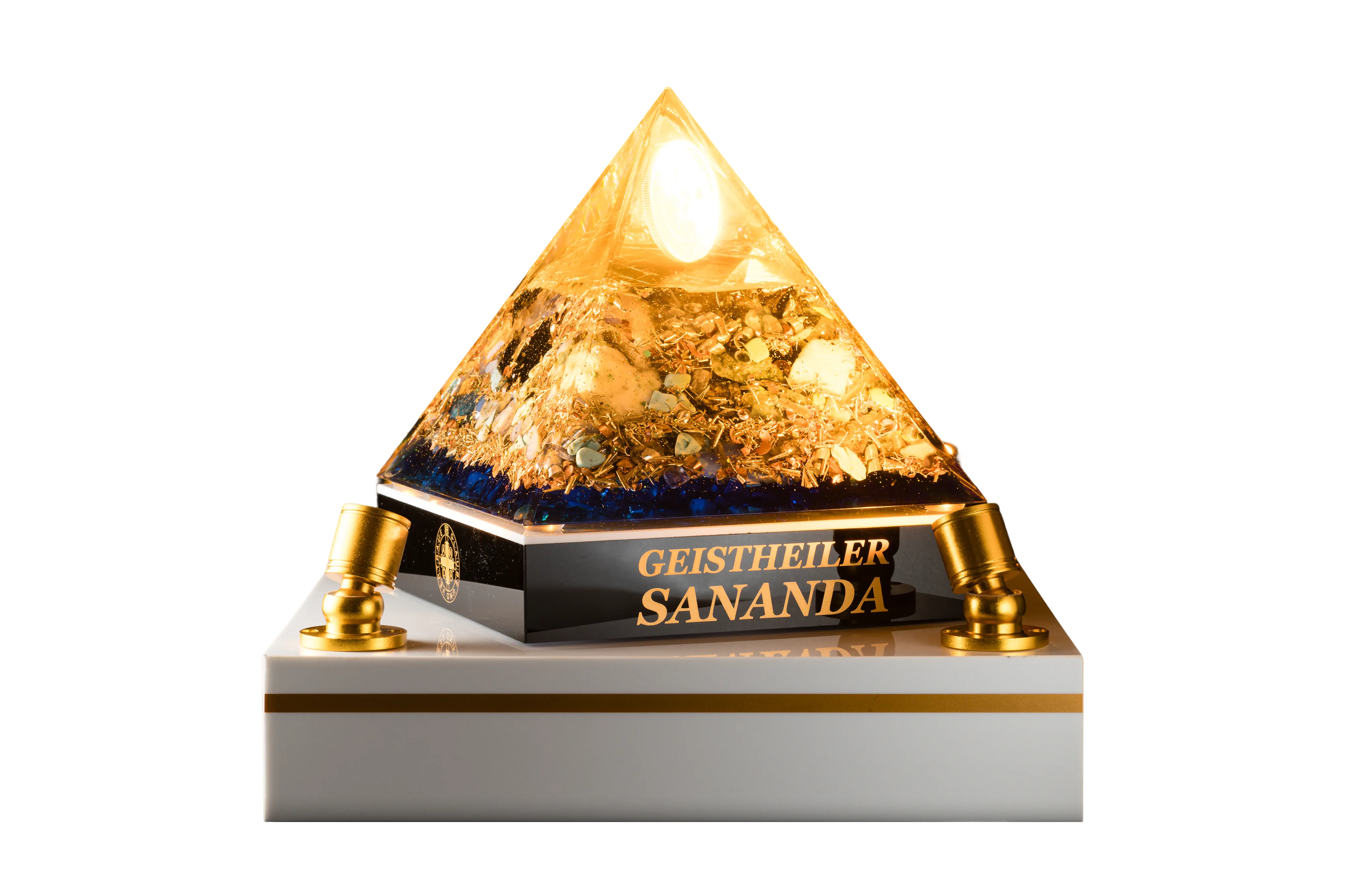 Heil- und Strahlenschutz Pyramide + Leuchtvitrine SET